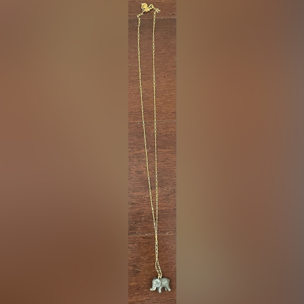 j crew gray elephant necklace Elegant Gold Chain Necklace